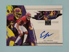 2023 Panini Chronicles Eli Ricks Auto Impeccable Canvas Creations Rookie RC Card