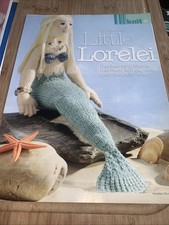 Alan Dart -LITTLE LORELEI Knitting Pattern for a  Mermaid. MAGAZINE EXTRACT