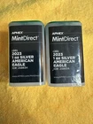 2x NEW SEALED AMERICAN SILVER EAGEL ROLLS 20x 2023 APMEX 20 TROY OZ SILVER 2 LB+