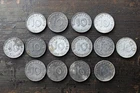Original WW2 WWII Relic German lot of 14 Coins/ 10 Reichspfennig/ 1941-43