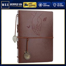 Photo Album 4x6 Holds 160 Photos Leather Refillable with Writing Space