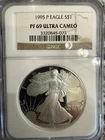1995-P American Silver Eagle ASE S$1 NGC PF69 PROOF ULTRA CAMEO GEM ENCAPSULATED