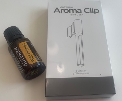 doTERRA Aroma Clip  Diffuser Car & Wild Orange Essential Oil 15ml New Sealed