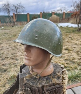 Original Military Helmet SSh 40 Steel WW2 Soviet Army RKKA Russian 1948 Size-3