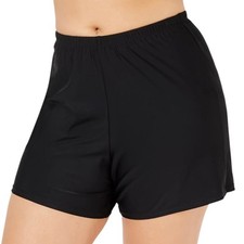 Island Escape Women s Swimsuit Shorts Black Size 22 W