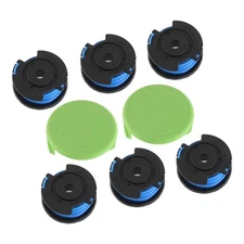 6 Pack Spool Line & Caps Fits For GreenWorks String Trimmer 29187 3411546A-6 New