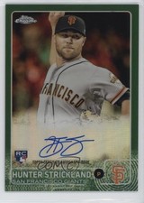 2015 Topps Chrome Rookie Green Refractor 16/99 Hunter Strickland #AR-HS Auto 6w8