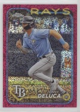 2024 Topps Chrome Magenta Speckle Refractor 52/350 Jonny Deluca #163 00er