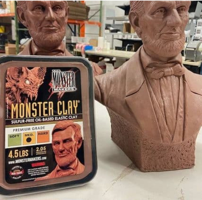 Monster Clay Premium Grade Modeling Clay - Medium - (4.5lb Tub) - NEW SIZE
