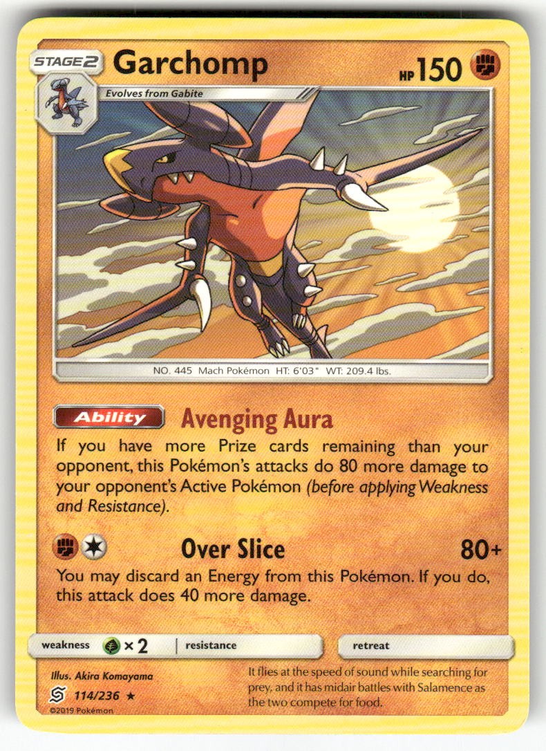Garchomp (SM Unified Minds) Pokemon Rare [PR - 114/236] NM