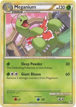 Meganium - 27/95 - Pokemon Call of Legends Non-Holo Card LP
