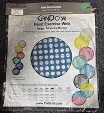 Cando Hand Exercise Web - Low Powder - 14" Diameter - Blue - Heavy