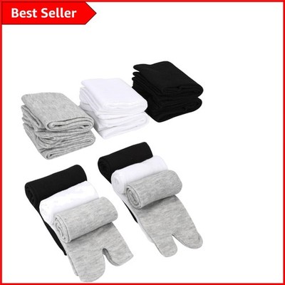 Elastische Passform Tabi Socken - 6 Paar stilvolle Split Toe Designs für Männer und Frauen