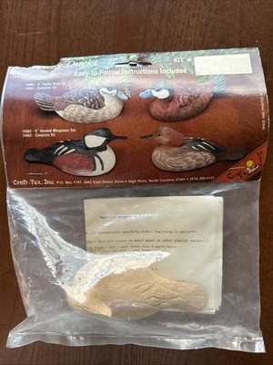 Vintage Craft Tex Duck Decoy #16082 (5  Hooded Merganser) NOS