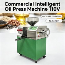 Commercial Oil Press Machine 110V Intelligent Temperature Control Oil Extractor