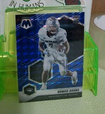 2022 Panini Mosaic Draft Romeo Doubs Blue MOSAIC ROOKIE RC  Packers Nevada /75