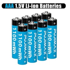 1.5V AA AAA Rechargeable Li-ion Batteries / Fast Lithium Battery Charger LOT