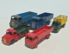 5 x Vintage Dinky Lorries For Restoration - Guy Supertoys, Dodge etc.