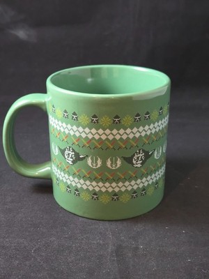 Star Wars Yoda Ugly Christmas Sweater Green Coffee Mug Cup Lucasfilm Ltd Vandor