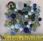 Vintage Glass Marbles Job Lot 500g Mixed Colours Various Sizes -22