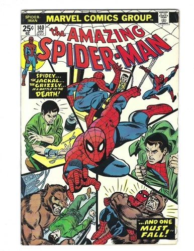 Amazing Spider-Man #140 1975 VG/FN 1st Glory Grant! Grizzly! Jackal! Combine
