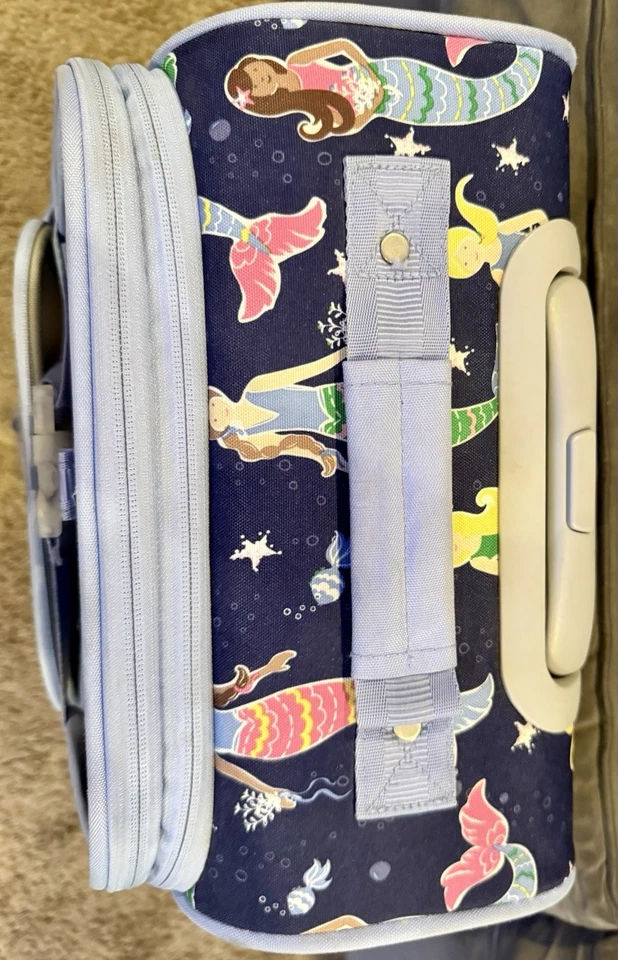 Pottery Barn Kids Mackenzie Mermaid Rolling Luggage Suitcase No Personalization - Image 4 of 4