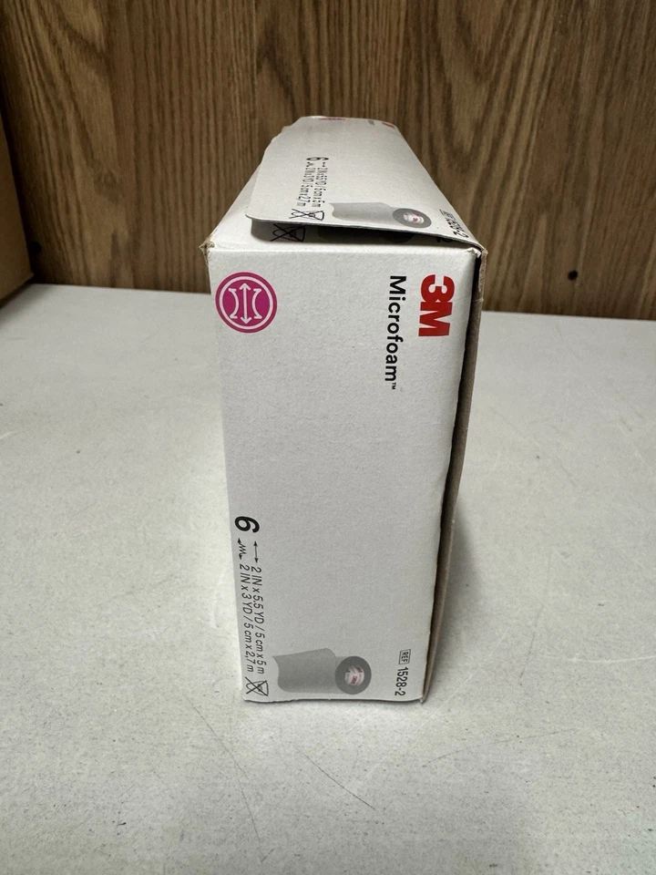 3M Microfoam Surgical Tape 1528-2 2” x 5.5 yd Box of 6 Rolls Exp 2025 - Image 3 of 4