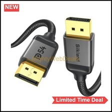 DisplayPort 2.1 Cable 15FT 54Gbps 16K HDR Braided Nylon 28AWG Gaming Monitor
