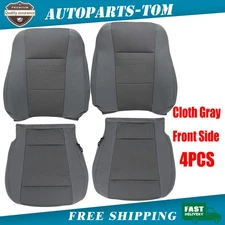 For Ford F250 F350 F450 F550 2017-2021 Front Driver Passenger Cloth Seat Cover
