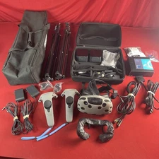HTC Vive VR Headset Complete Set Steam VR PC Virtual Reality - Tested Works
