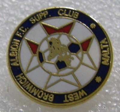 Anstecknadeln MALTE FOOTBALL WEST BROMWITCH ALBION FC FANS CLUB MALTA Vintage Pin