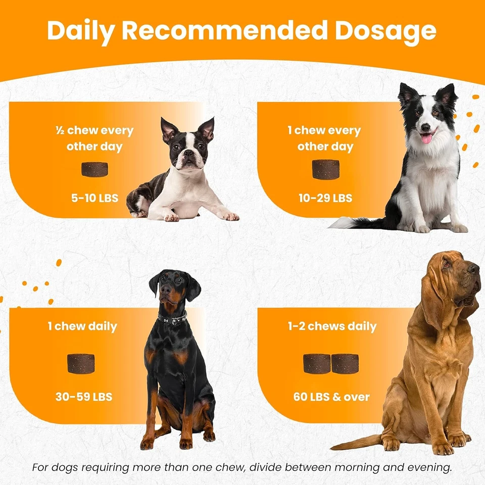 Glucosamina Nootie para perros - 250 ct - Masticables suaves de cadera y articulaciones 250 unidades Foto 4 de 4