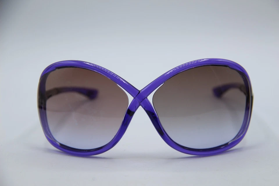 GAFAS DE SOL AUTÉNTICAS TOM FORD TF WHITNEY TF9 78Z PÚRPURA DEGRADADO CON ESTUCHE 64-14 Foto 2 de 4