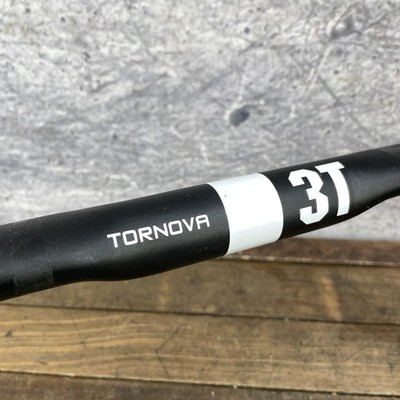 パーツ 3T TORNOVA PRO 40cm 3T Tornova Drop Handlebar 40cm 31.8 Clamp Alloy Black Road Bar