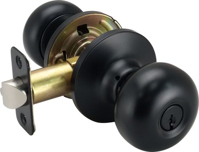 Miseno MLK1030 Porter Flat Ball Single Cylinder Keyed Entry Door - Black