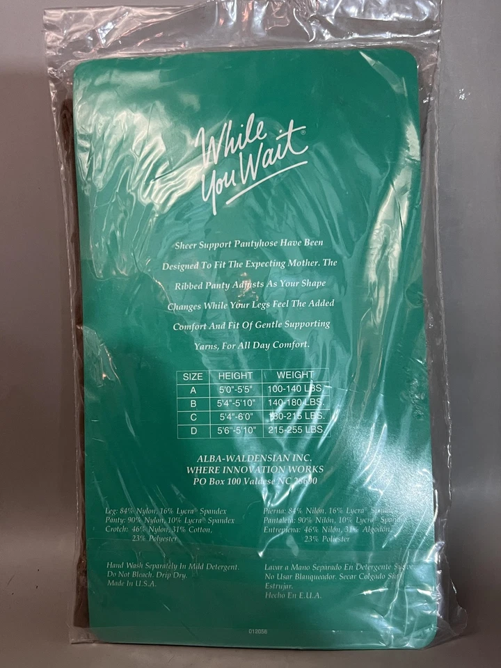 Pantimedias de maternidad While You Wait para mujer un ligero topo transparente soporte hechas en EE. UU. Foto 4 de 4