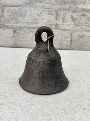 Handmade Pottery Bell Rustic Folk Art Clay Decorative Primitive Bell
