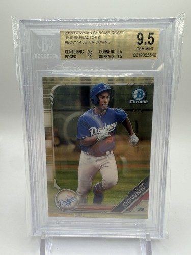 2019 Bowman Draft Chrome Jeter Downs SuperFractor 1/1 BGS 9.5 Gem Mint