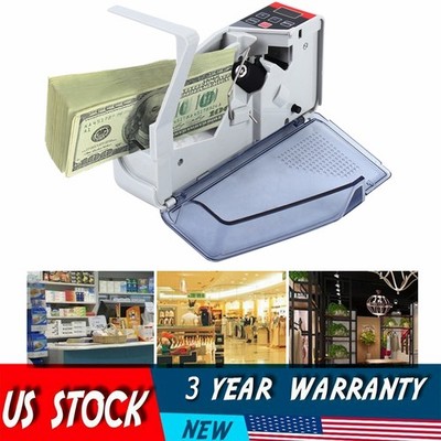 Money Counter Machine Currency Cash Bank Counterfeit Detector Cash Counting