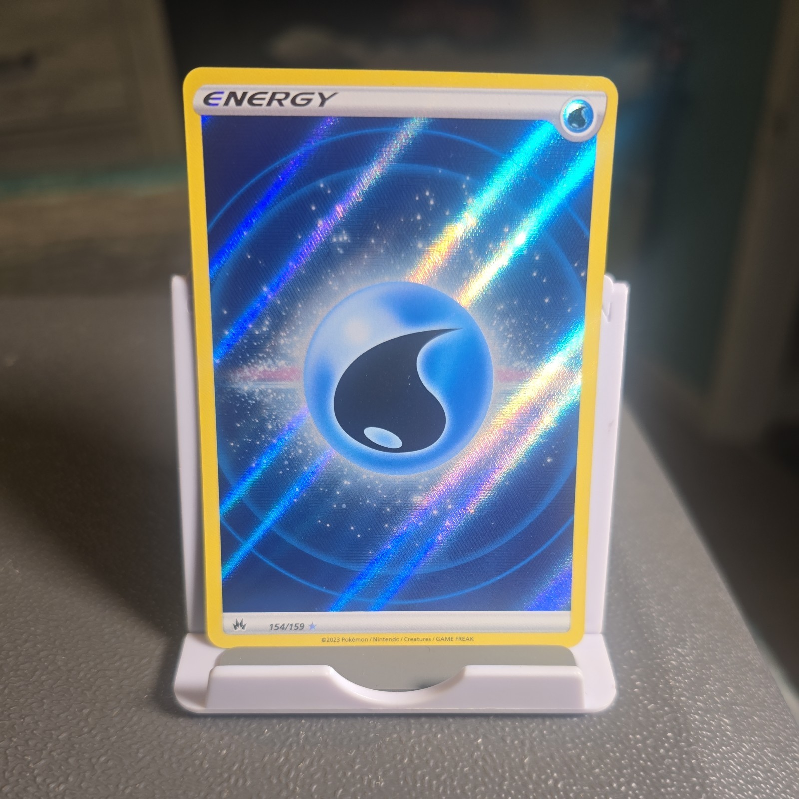 Water Energy (Texture Full Art) 154/159 SWSH: Crown Zenith Holo