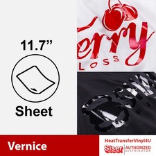 Siser Vernice 11.7" x 1 sheet Heat transfer vinyl  Glossy colors 