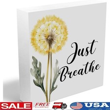 Charming Rustic Wooden Box Sign Home Office Decor Ideal Gift Any Occasion New