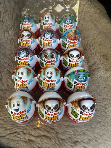 New Kinder Joy Halloween Eggs , 0.7 oz., 15 ct. GLOW IN THE DARK TOY! 2023