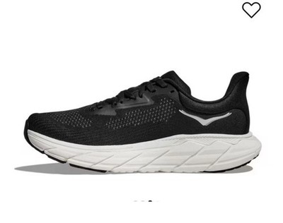 MENS HOKA ONE ARAHI 7 BLACK/WHITE RUNNING SHOES SIZE 9.5D BRAND NEW WITH BOX