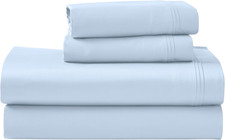 Luxury 1000 Thread Count Egyptian Cotton Sheet Set, Queen, Light Blue