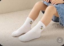 White Sock with Pink Bow for Girls