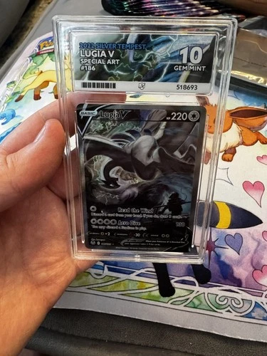 Lugia V 186/195 Silver Tempest Alt Art Pokémon TCG - Ace 10 Gem Mint