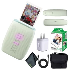 FUJIFILM INSTAX MINI LINK 3 Smartphone Printer (Sage Green) + 20 Instant Film