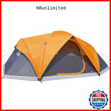 Retailer Basics 8-Person Camping Tent 3-Season Orange/Grey Amz-1509N