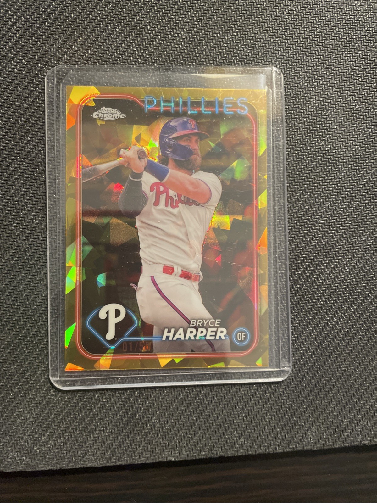 2024 Topps Chrome Sapphire Bryce Harper #200 GOLD REFRACTOR #01/50 1/1 Parallel